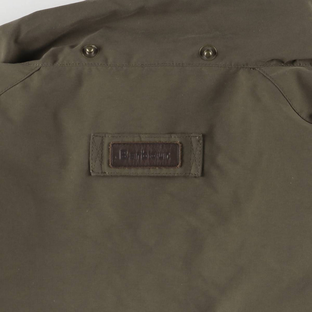 Barbour Waterproof and Breathable 3-Warrant Padded Puffer Jacket, Men's XXL Polyurethane Coated Polyester Khaki type Vintage Second Hand
