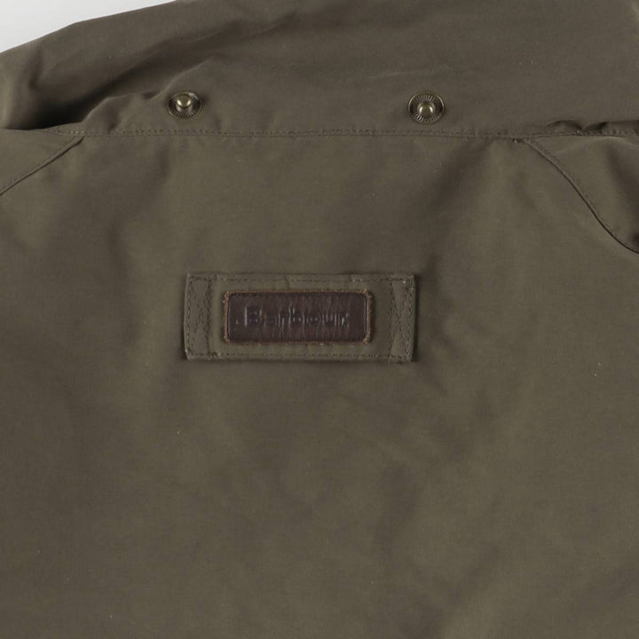 Barbour Waterproof and Breathable 3-Warrant Padded Puffer Jacket, Men's XXL Polyurethane Coated Polyester Khaki type Vintage Second Hand