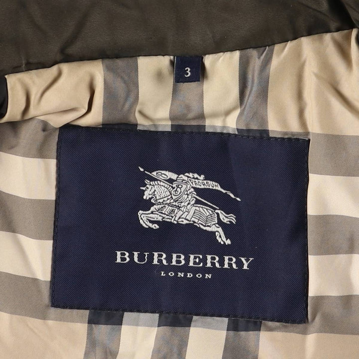 Burberry's BURBERRY LONDON padded puffer jacket, made in Spain, men's size XL polyester Khaki type Vintage Second Hand