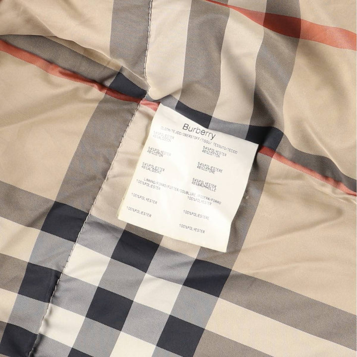Burberry's BURBERRY LONDON padded puffer jacket, made in Spain, men's size XL polyester Khaki type Vintage Second Hand