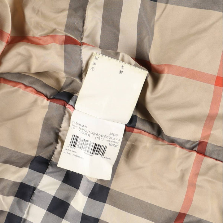 Burberry's BURBERRY LONDON padded puffer jacket, made in Spain, men's size XL polyester Khaki type Vintage Second Hand