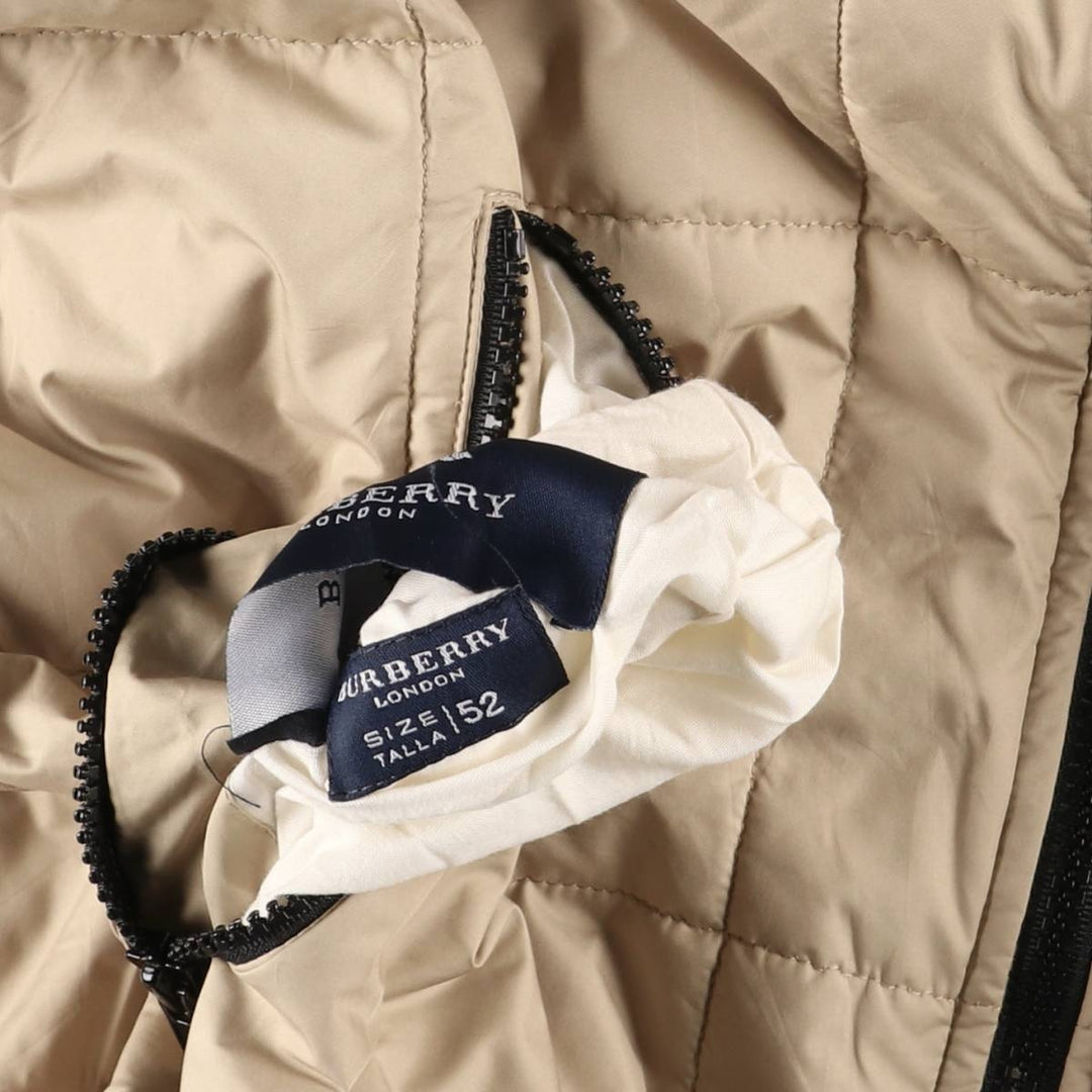Burberry's BURBERRY LONDON reversible padded puffer jacket, men's size L unclear Beige type Vintage Second Hand