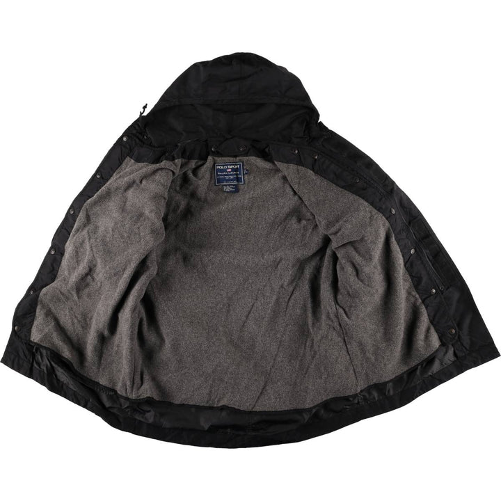 Vintage 90'S Ralph Lauren Polo Sport puffer jacket, size M, men's size M Nylon black type Vintage Second Hand
