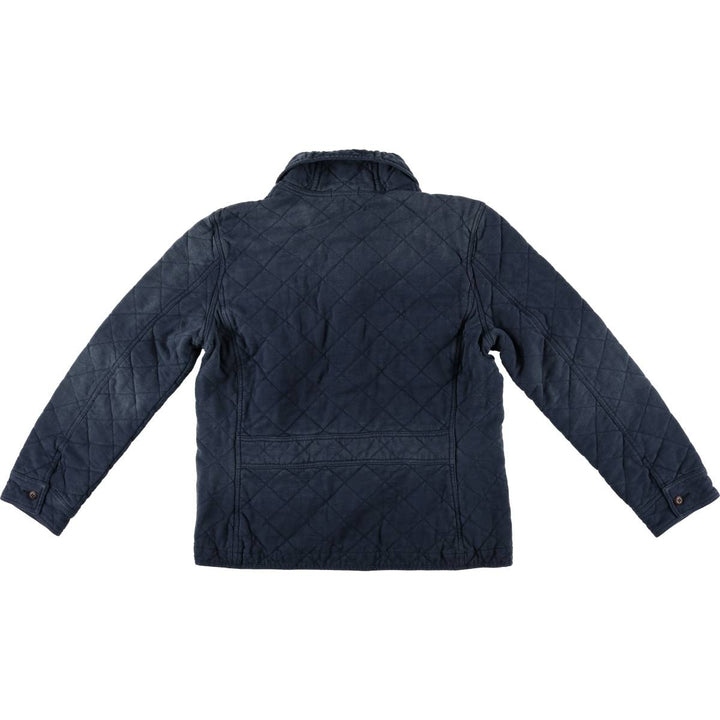 Ralph Lauren POLO RALPH LAUREN shawl collar quilted puffer jacket, men's size XL cotton Navy blue Vintage Second Hand