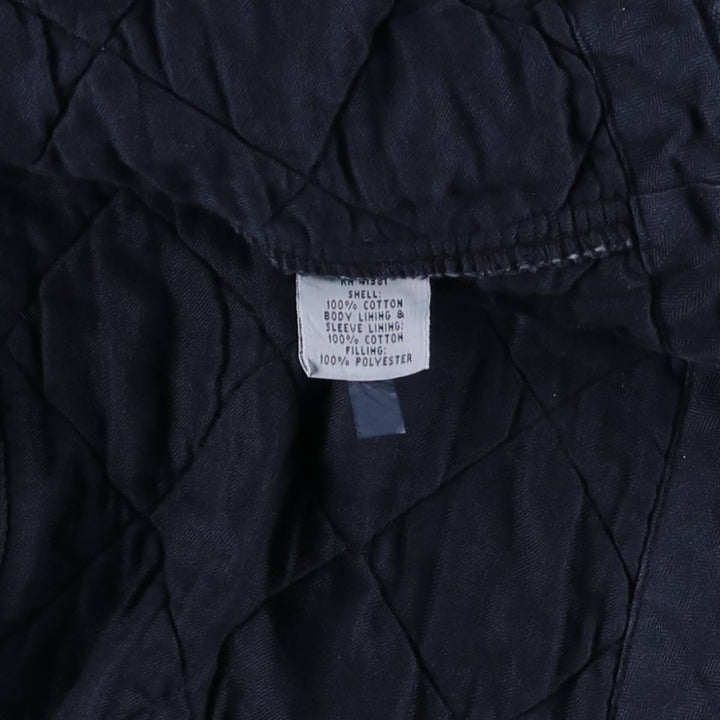 Ralph Lauren POLO RALPH LAUREN shawl collar quilted puffer jacket, men's size XL cotton Navy blue Vintage Second Hand