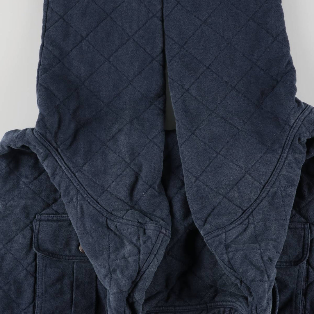 Ralph Lauren POLO RALPH LAUREN shawl collar quilted puffer jacket, men's size XL cotton Navy blue Vintage Second Hand