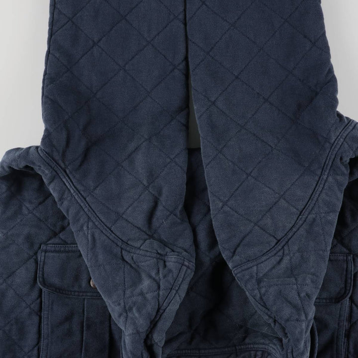 Ralph Lauren POLO RALPH LAUREN shawl collar quilted puffer jacket, men's size XL cotton Navy blue Vintage Second Hand