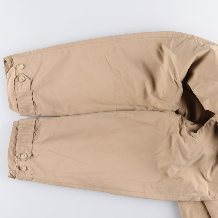 Ralph Lauren POLO by Ralph Lauren half coat, men's size XL cotton Beige type Vintage Second Hand