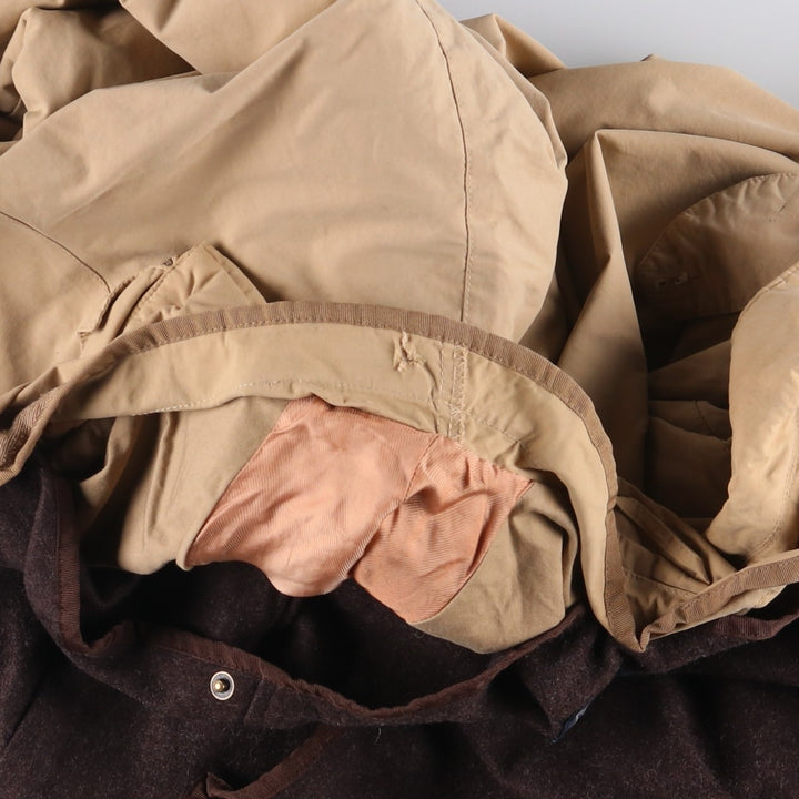 Ralph Lauren POLO by Ralph Lauren half coat, men's size XL cotton Beige type Vintage Second Hand