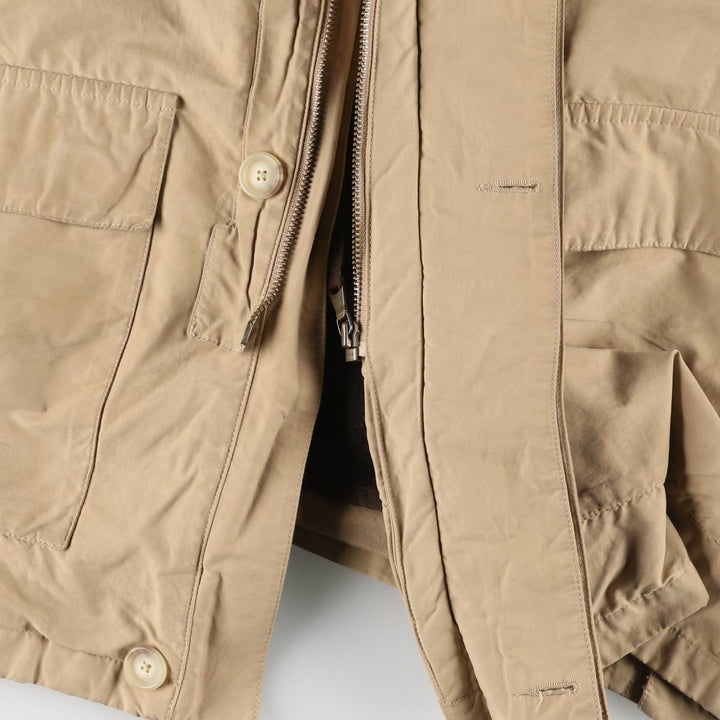 Ralph Lauren POLO by Ralph Lauren half coat, men's size XL cotton Beige type Vintage Second Hand