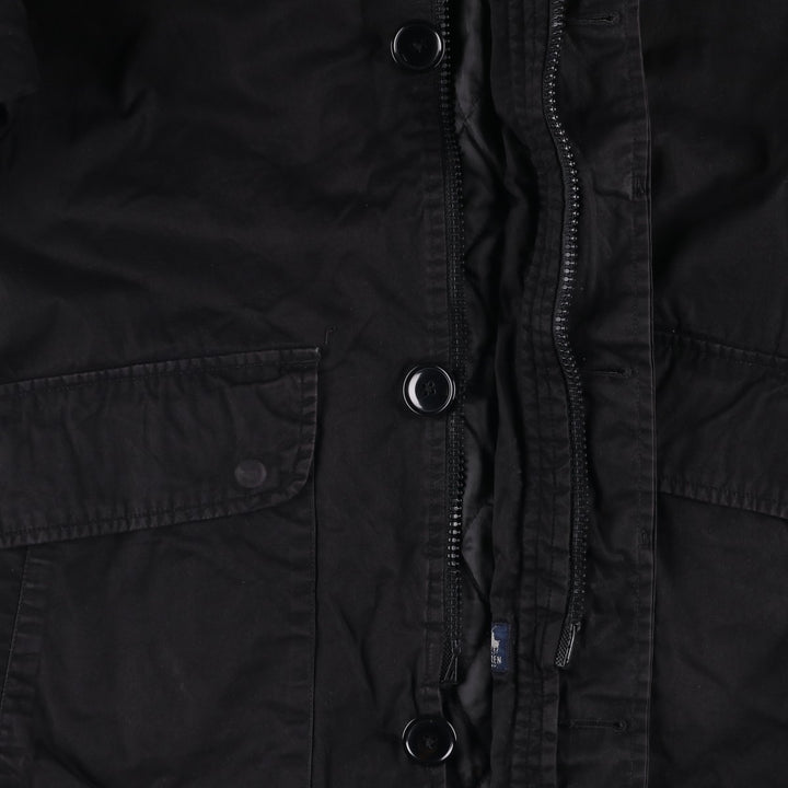 Ralph Lauren POLO by Ralph Lauren padded puffer jacket, men's size L cotton black type Vintage Second Hand