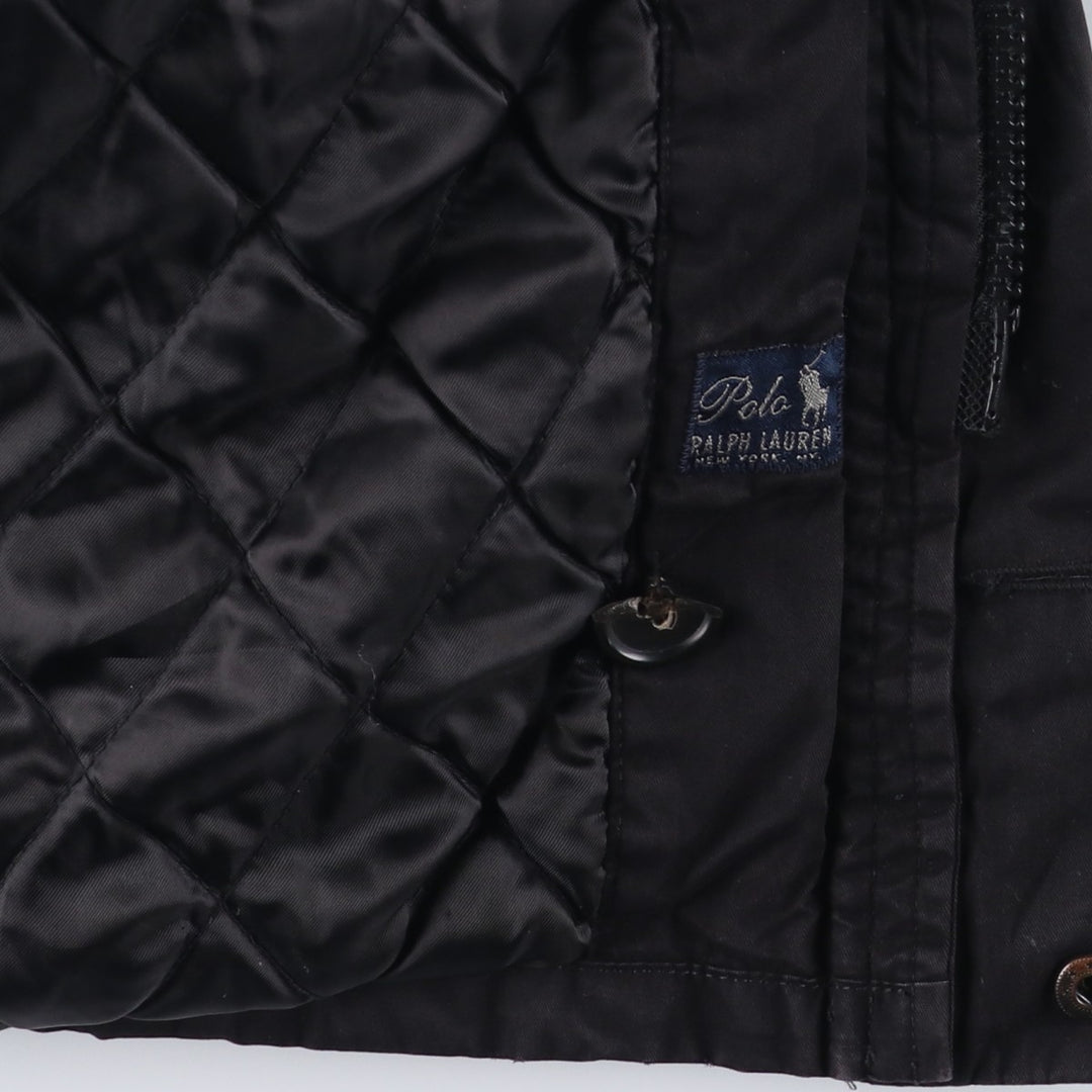 Ralph Lauren POLO by Ralph Lauren padded puffer jacket, men's size L cotton black type Vintage Second Hand