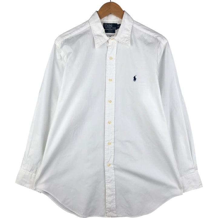 Ralph Lauren Andrew Classic Fit Long Sleeve Cotton Shirt, Men's Size L cotton white type Vintage Second Hand