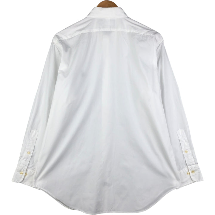 Ralph Lauren Andrew Classic Fit Long Sleeve Cotton Shirt, Men's Size L cotton white type Vintage Second Hand