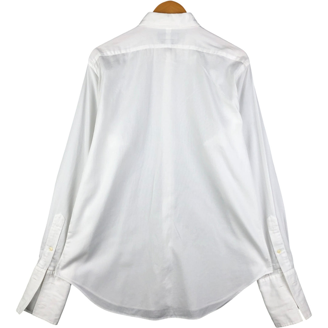 Ralph Lauren POLO by Ralph Lauren ANDREW cuffed long-sleeved cotton shirt, men's size L cotton white type Vintage Second Hand