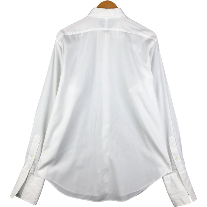 Ralph Lauren POLO by Ralph Lauren ANDREW cuffed long-sleeved cotton shirt, men's size L cotton white type Vintage Second Hand