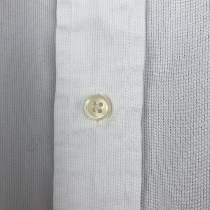 Ralph Lauren POLO by Ralph Lauren ANDREW cuffed long-sleeved cotton shirt, men's size L cotton white type Vintage Second Hand