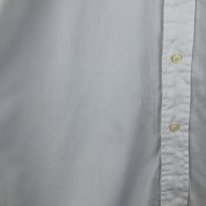 Ralph Lauren POLO by Ralph Lauren ANDREW cuffed long-sleeved cotton shirt, men's size L cotton white type Vintage Second Hand