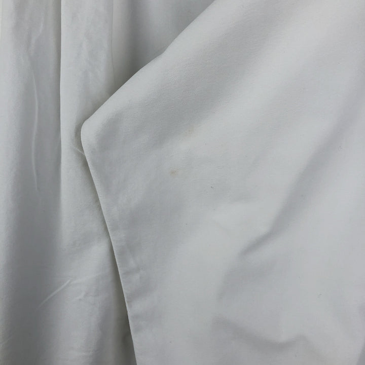 Ralph Lauren BIG SHIRT Long sleeve button down shirt Men's size L cotton white type Vintage Second Hand