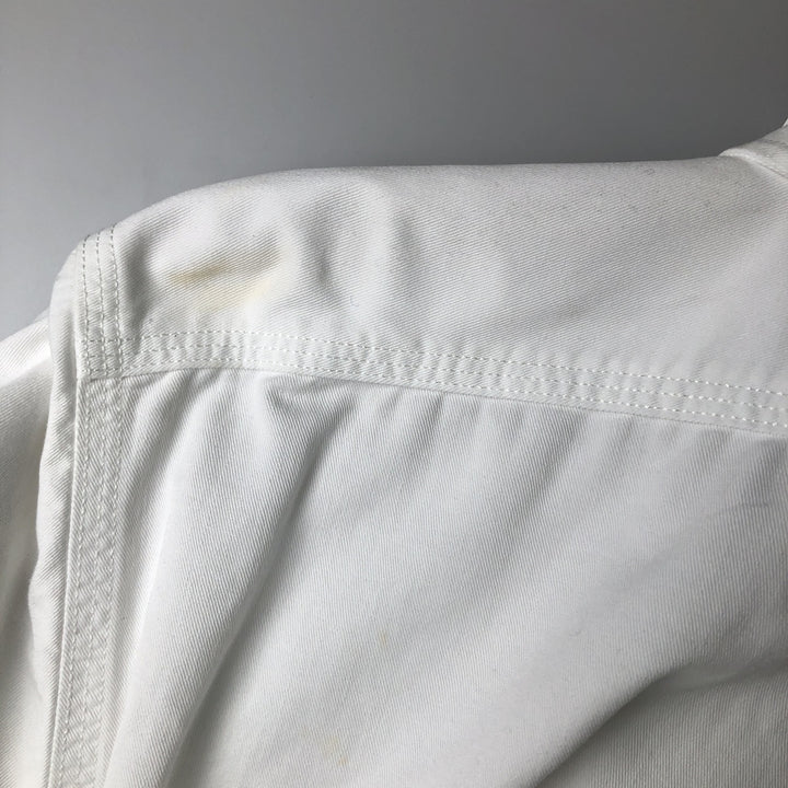 Ralph Lauren POLO by Ralph Lauren long-sleeved white denim shirt, men's size M cotton white type Vintage Second Hand