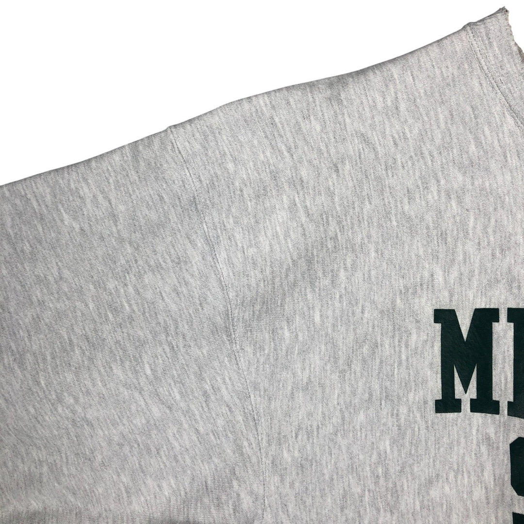 Vintage 90'S Champion Reverse Weave Michigan State University College Sweatshirt, Men's XXL unclear gray type Vintage Second Hand