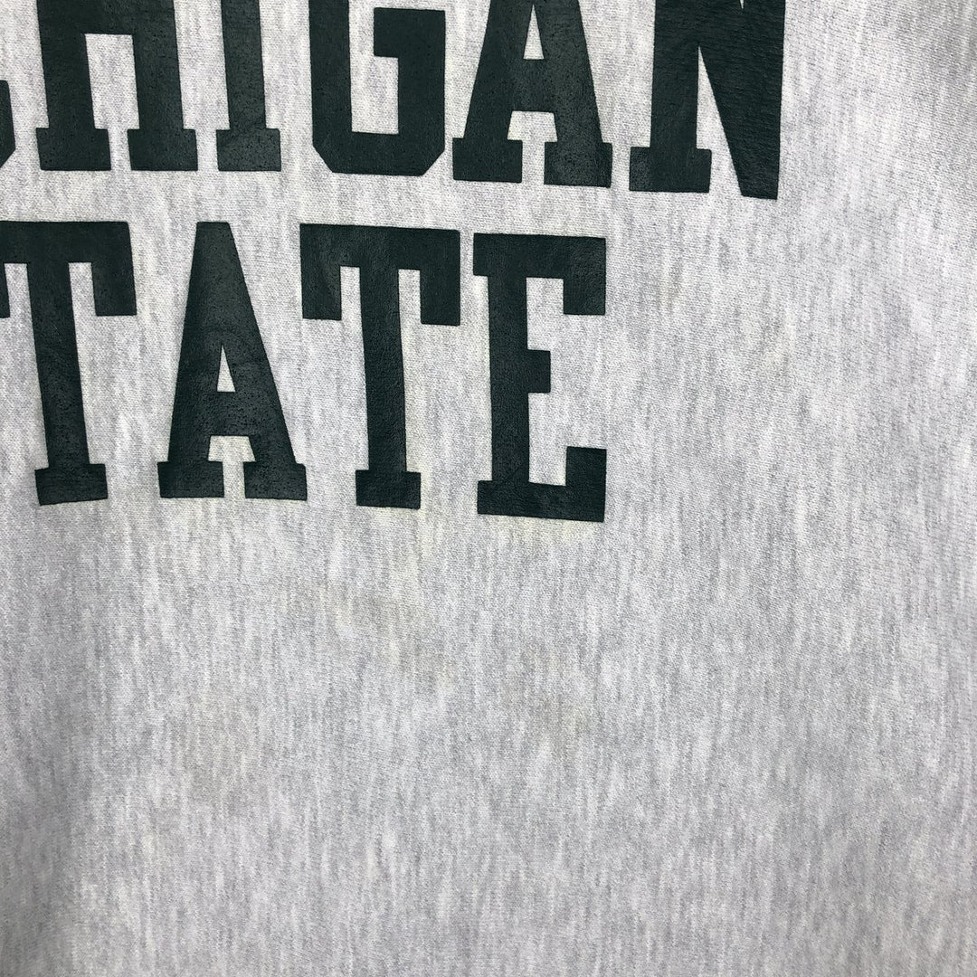 Vintage 90'S Champion Reverse Weave Michigan State University College Sweatshirt, Men's XXL unclear gray type Vintage Second Hand