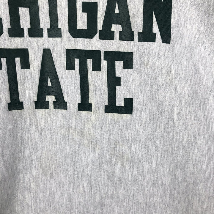 Vintage 90'S Champion Reverse Weave Michigan State University College Sweatshirt, Men's XXL unclear gray type Vintage Second Hand