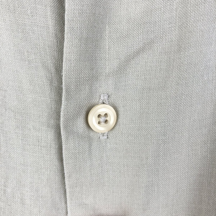 LINEA UOMO Short Sleeve Open Collar Linen Shirt, Men's Size L (Same Size as Box Shirt) Lamy Beige type Vintage Second Hand
