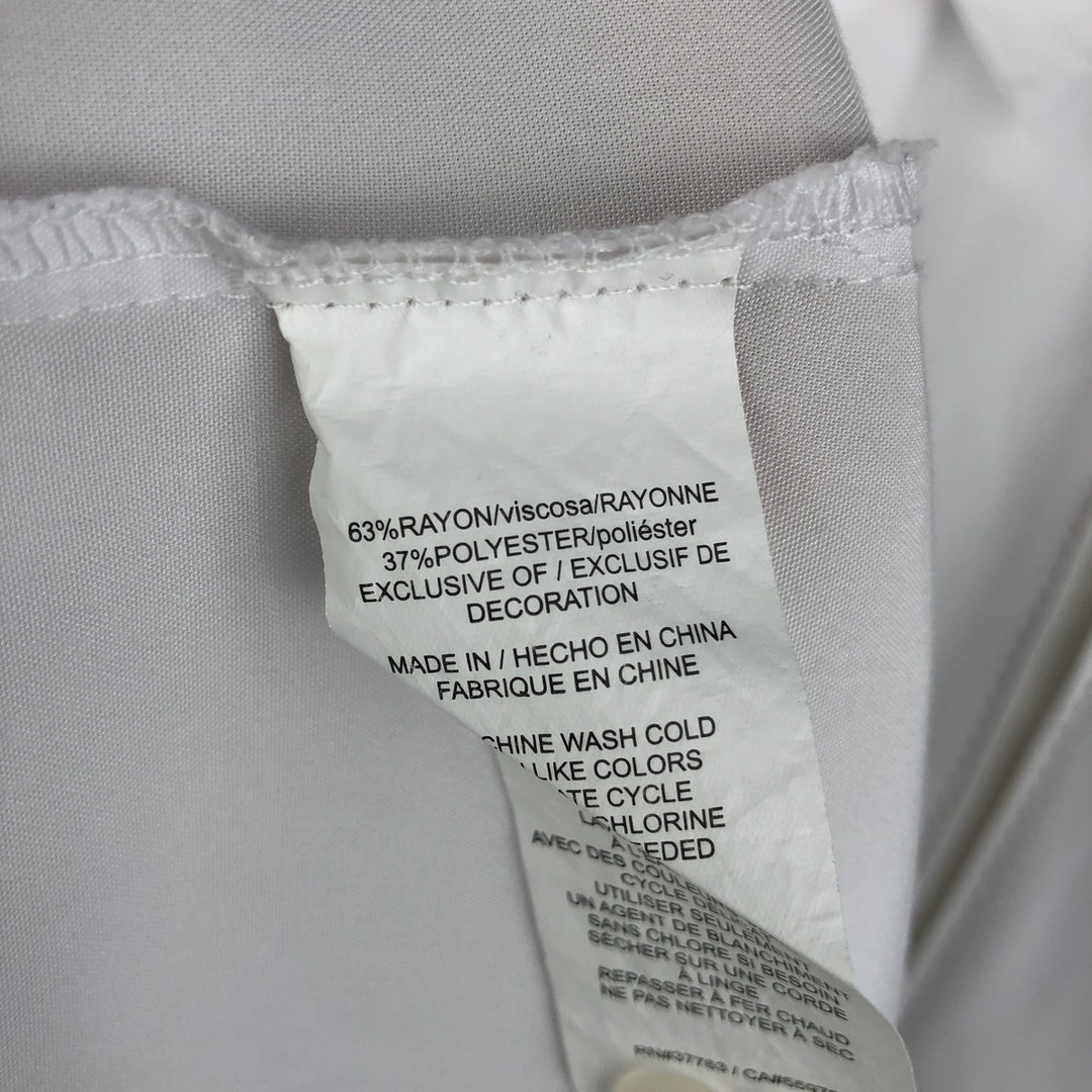 CUBAVERA Short Sleeve Open Collar Mexican Shirt, Cuban Shirt, Men's XXL Rayon white type Vintage Second Hand