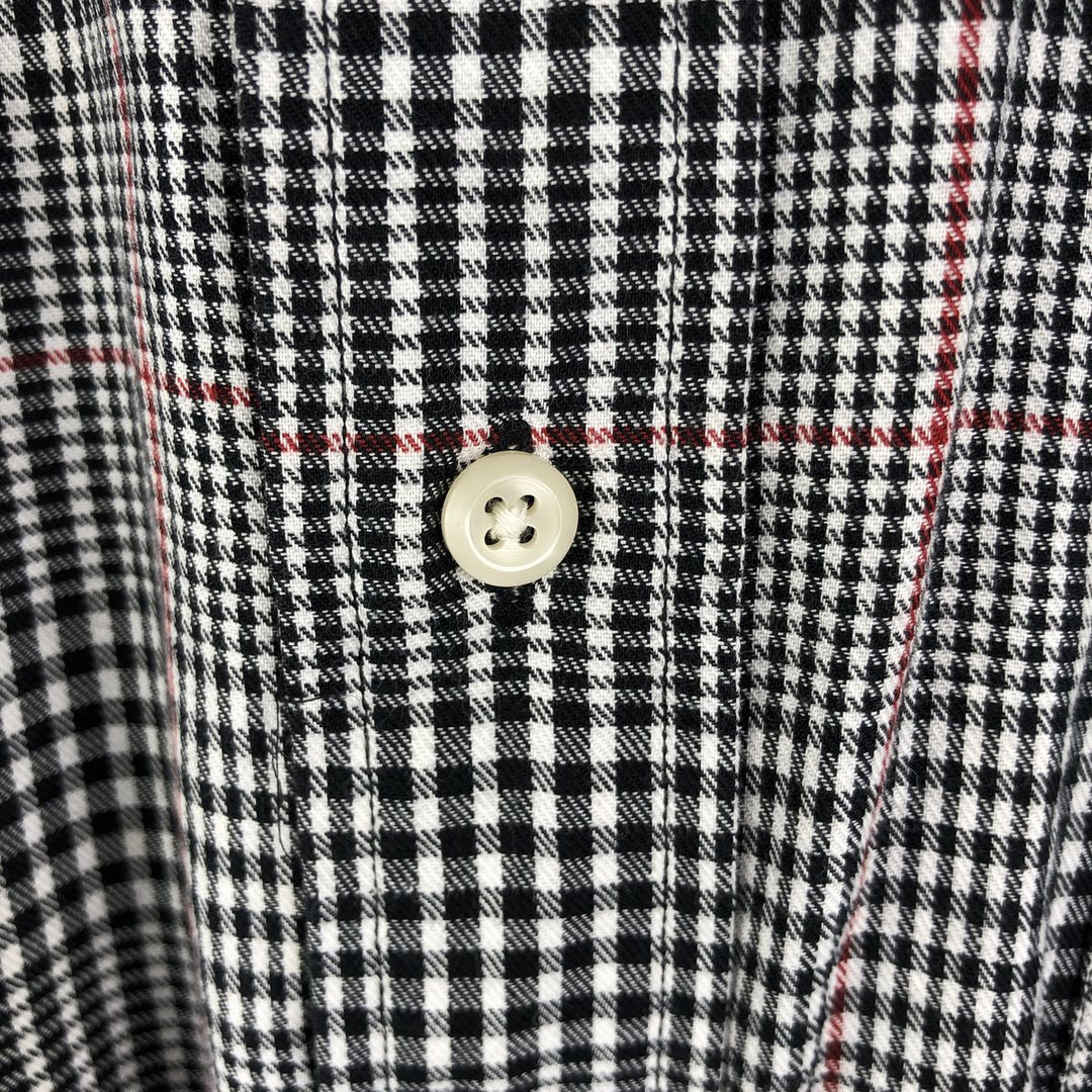 Ralph Lauren TILDEN long-sleeved button-down check shirt, men's size L cotton black type Vintage Second Hand