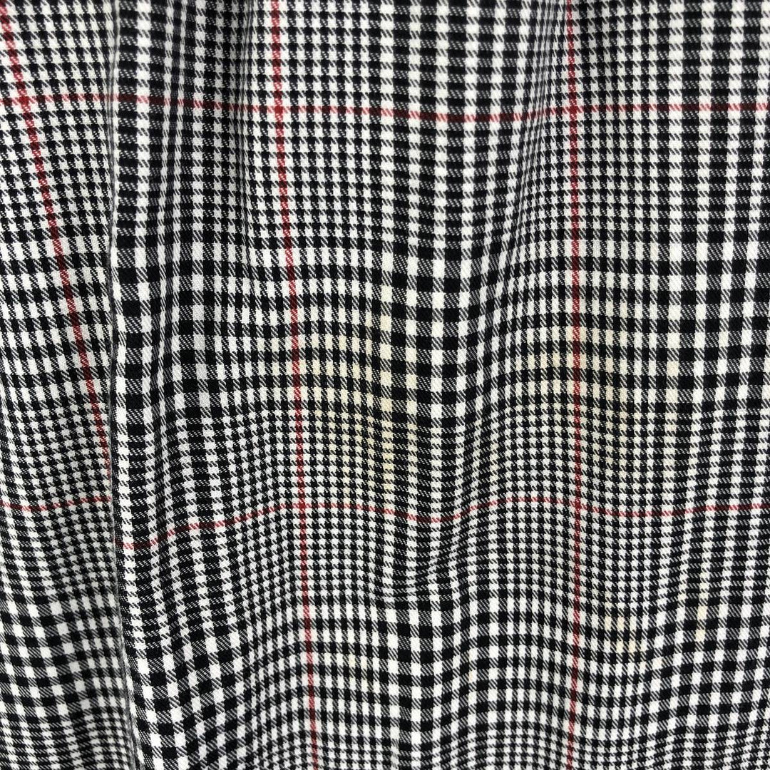 Ralph Lauren TILDEN long-sleeved button-down check shirt, men's size L cotton black type Vintage Second Hand