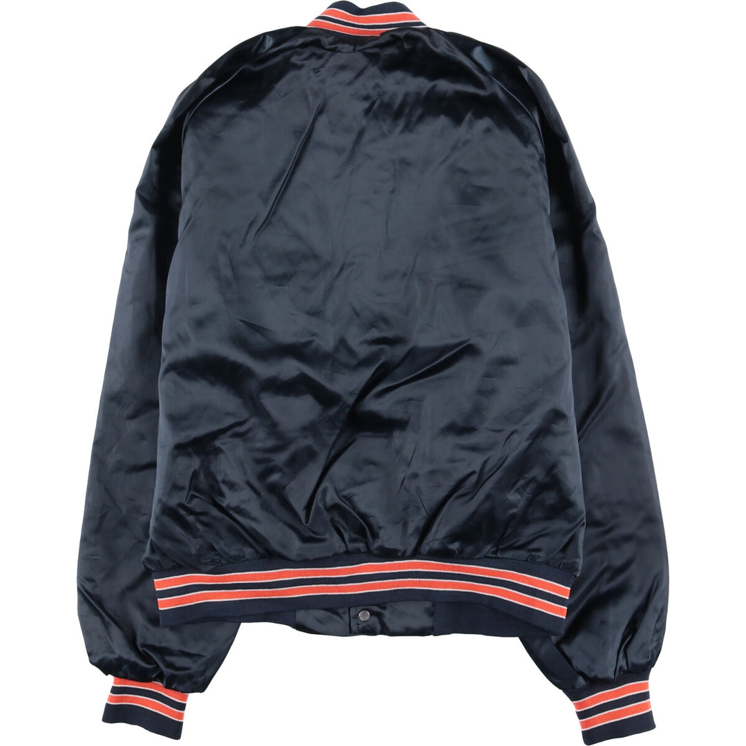 80s-90'S Chalk Line MLB Detroit Tigers Nylon Varsity Jacket, Men's Size L Nylon navy blue type Vintage Second Hand