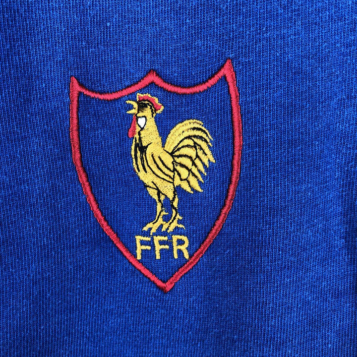 Vintage 90'S Connolly Crazy Pattern Long Sleeve Rugby Shirt, Men's Size L unclear blue type Vintage Second Hand