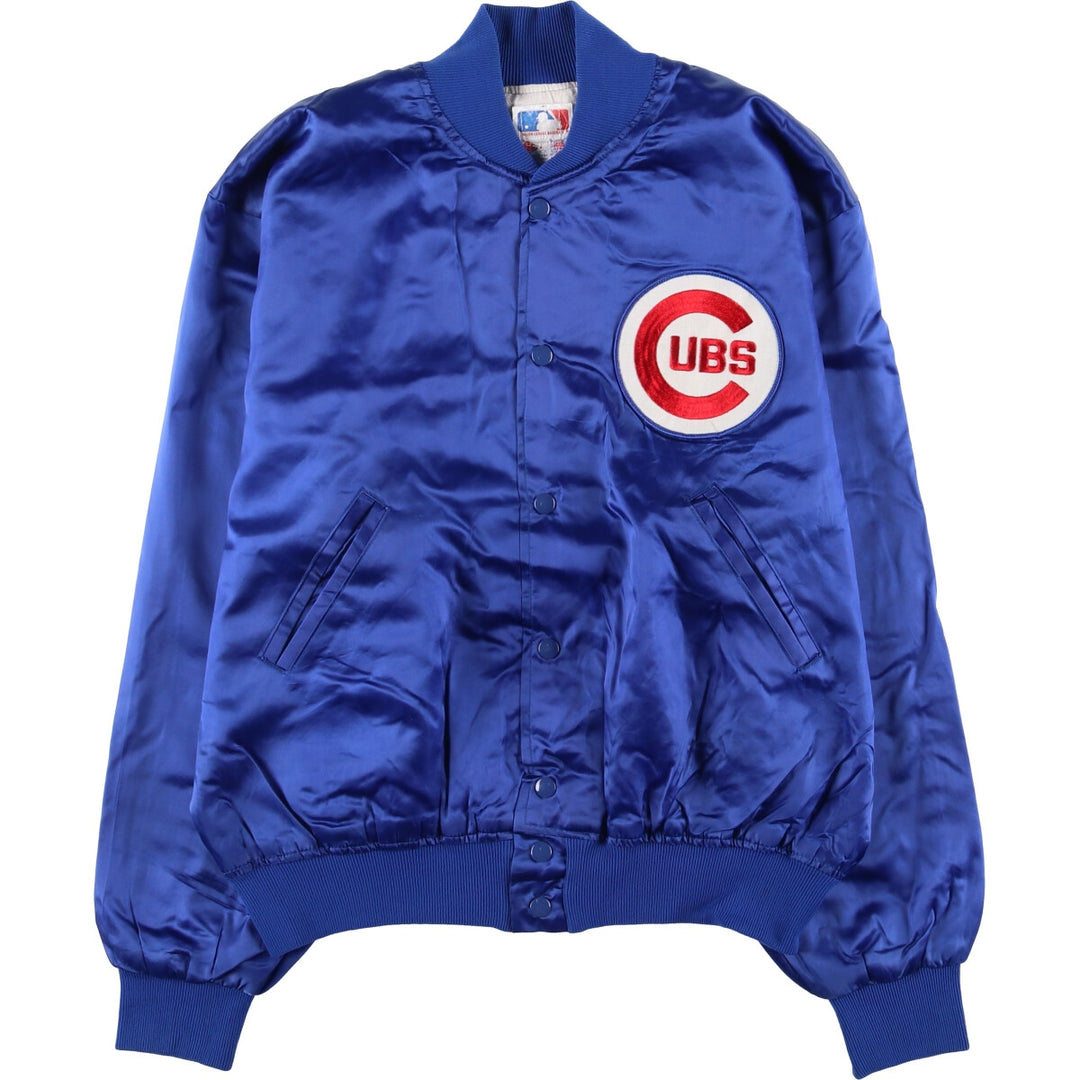 Vintage 80s-90'S Felco MLB Chicago Cubs Nylon Blouson, Made in USA, Men's Size XL Nylon blue type Vintage Second Hand