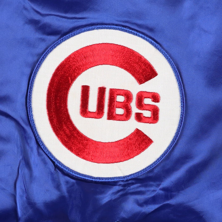 Vintage 80s-90'S Felco MLB Chicago Cubs Nylon Blouson, Made in USA, Men's Size XL Nylon blue type Vintage Second Hand