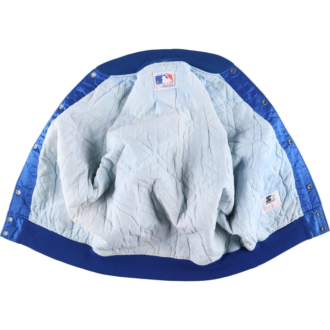 Vintage 1980'S Chicago Cubs Starter Nylon Varsity Jacket, Men's Size L Nylon blue type Vintage Second Hand