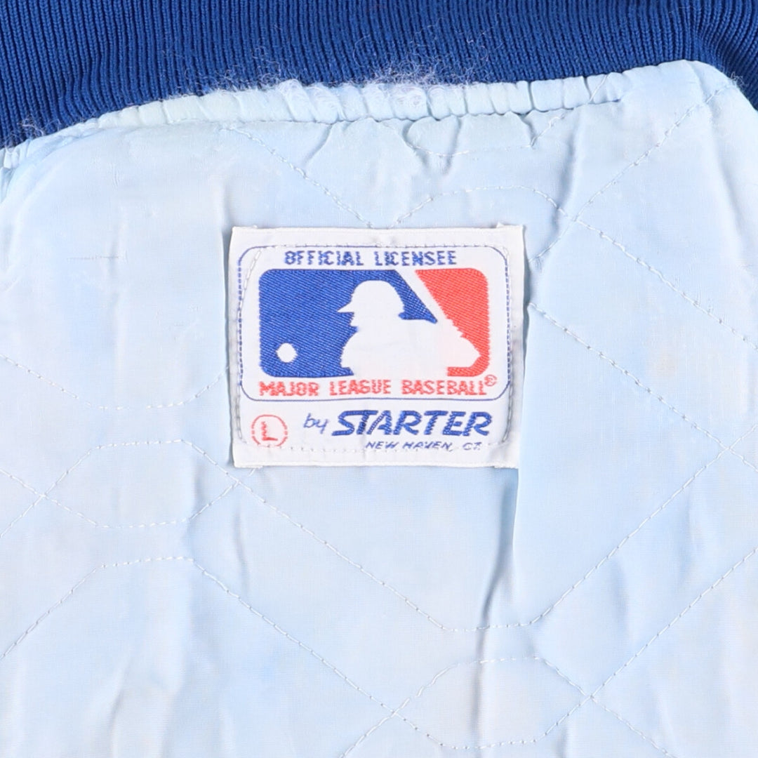 Vintage 1980'S Chicago Cubs Starter Nylon Varsity Jacket, Men's Size L Nylon blue type Vintage Second Hand