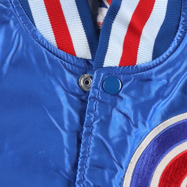 Vintage 1980'S Chicago Cubs Starter Nylon Varsity Jacket, Men's Size L Nylon blue type Vintage Second Hand