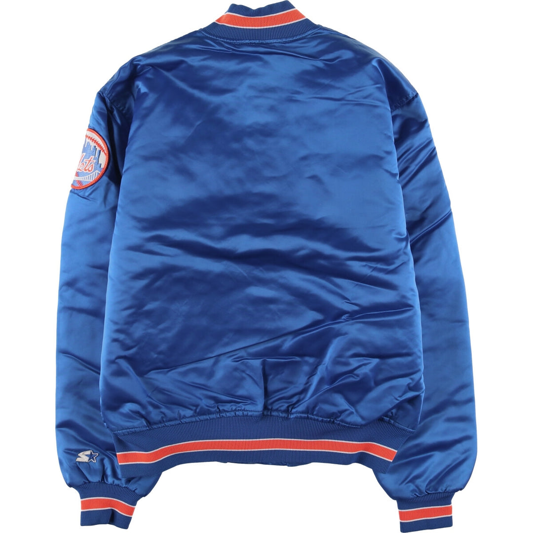 80s-90'S Starter MLB New York Mets Varsity Jacket, Made in USA, Men's Size L unclear blue type Vintage Second Hand
