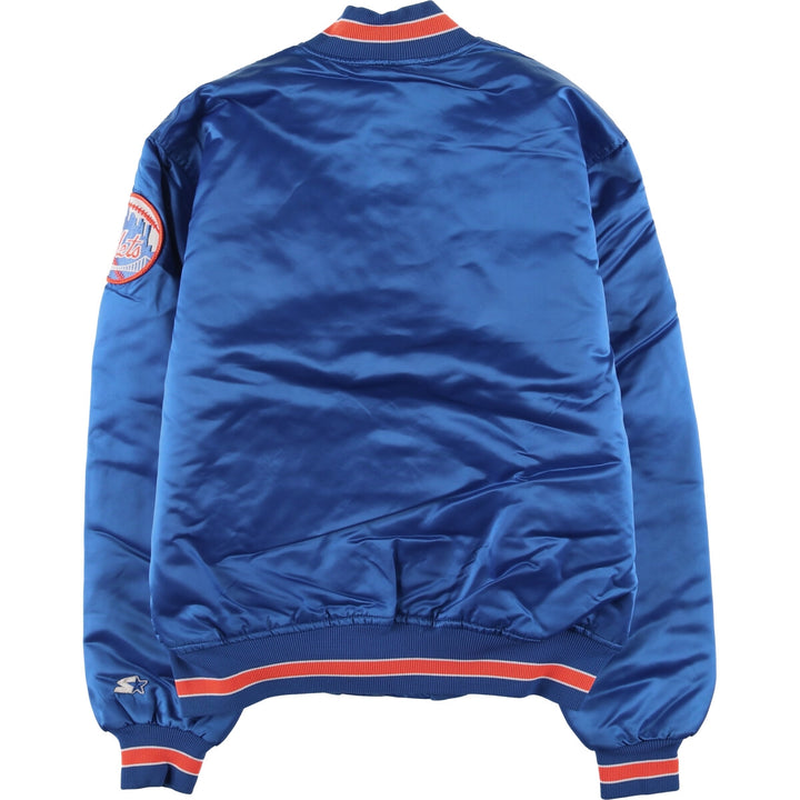 80s-90'S Starter MLB New York Mets Varsity Jacket, Made in USA, Men's Size L unclear blue type Vintage Second Hand