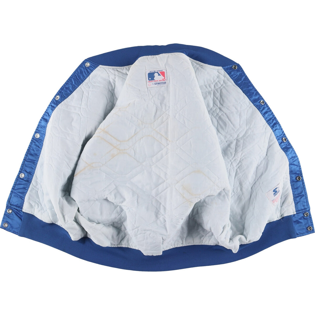 80s-90'S Starter MLB New York Mets Varsity Jacket, Made in USA, Men's Size L unclear blue type Vintage Second Hand