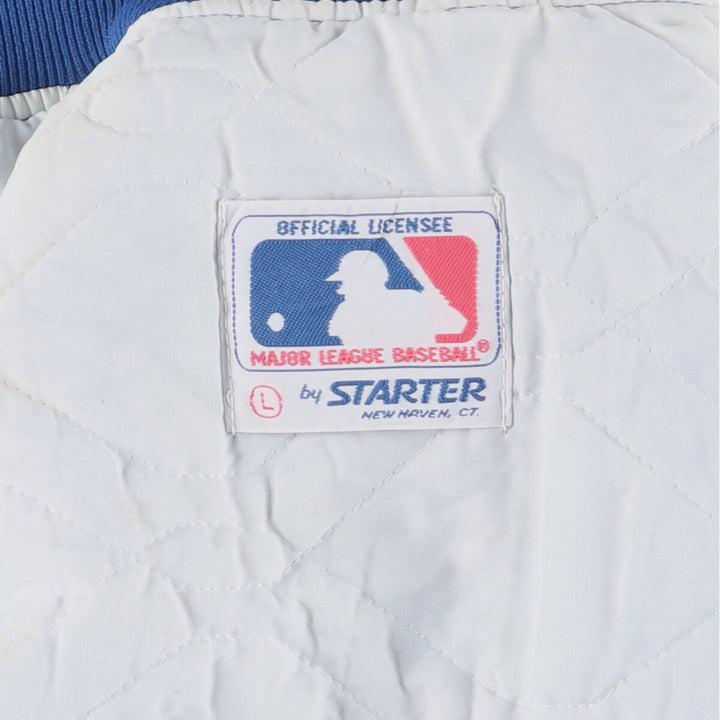 80s-90'S Starter MLB New York Mets Varsity Jacket, Made in USA, Men's Size L unclear blue type Vintage Second Hand