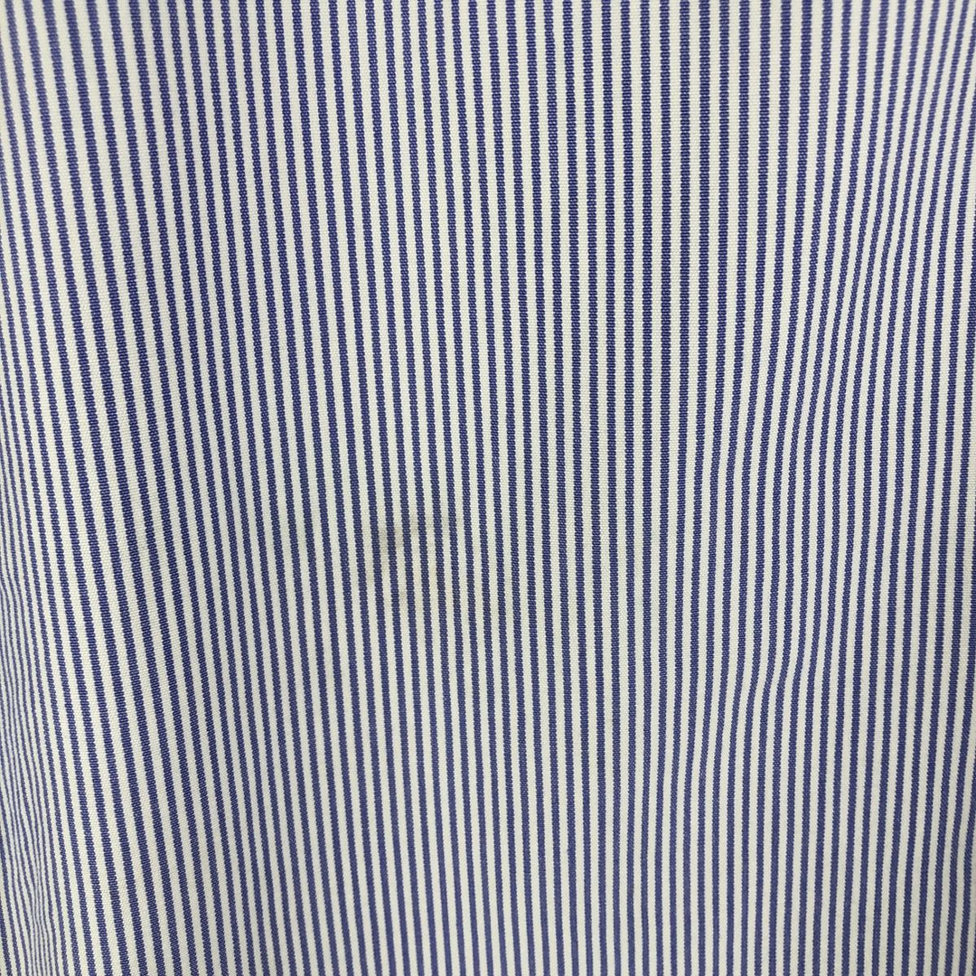Ralph Lauren CUSTOM FIT long sleeve button down striped shirt men's size L cotton white type Vintage Second Hand