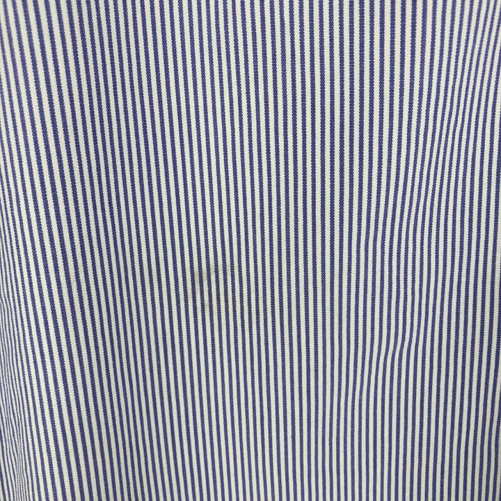 Ralph Lauren CUSTOM FIT long sleeve button down striped shirt men's size L cotton white type Vintage Second Hand