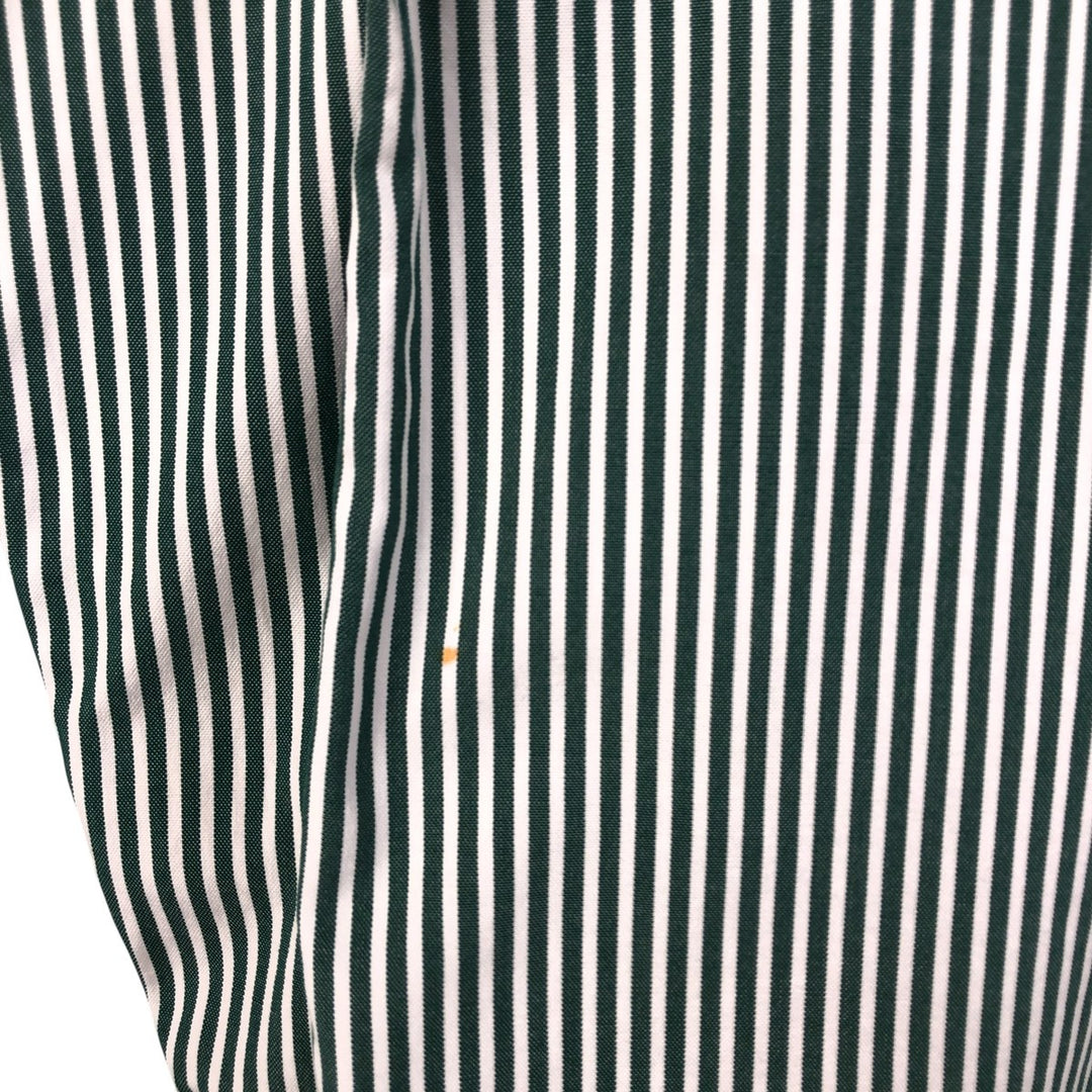 Ralph Lauren Classic Fit Long Sleeve Button Down Striped Shirt Men's Size L cotton green type Vintage Second Hand