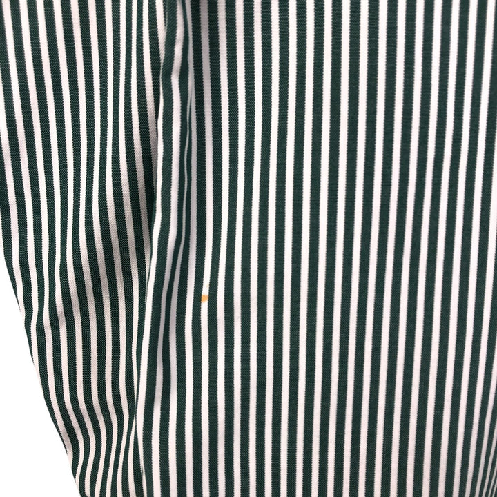 Ralph Lauren Classic Fit Long Sleeve Button Down Striped Shirt Men's Size L cotton green type Vintage Second Hand