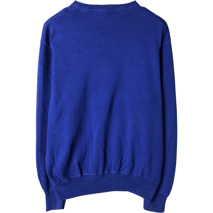 Ralph Lauren POLO RALPH LAUREN cotton knit sweater, men's size XL cotton blue type Vintage Second Hand