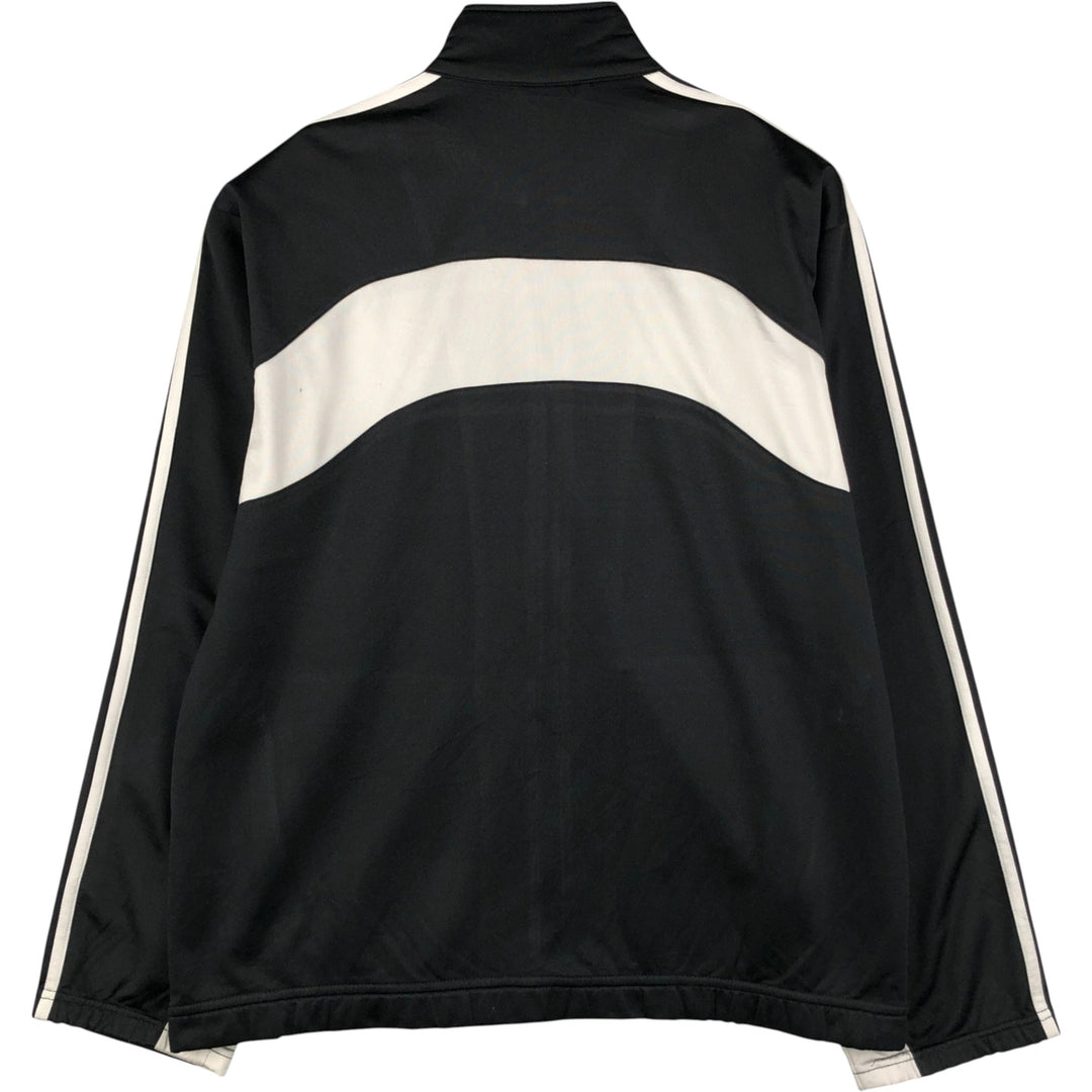 Adidas adidas jersey track jacket men's size M unclear black type Vintage Second Hand