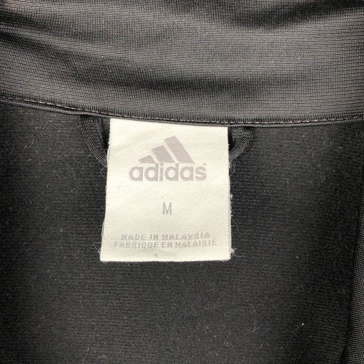 Adidas adidas jersey track jacket men's size M unclear black type Vintage Second Hand