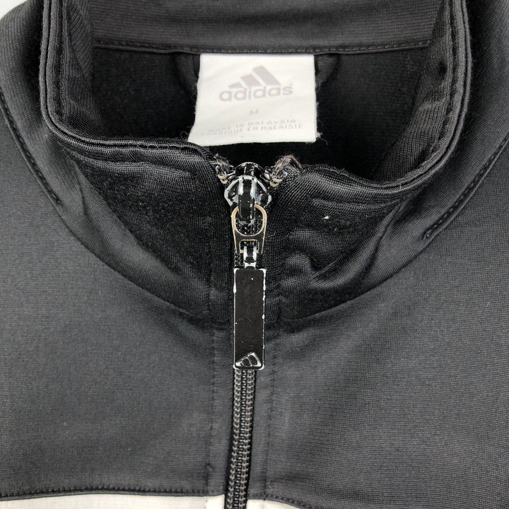Adidas adidas jersey track jacket men's size M unclear black type Vintage Second Hand